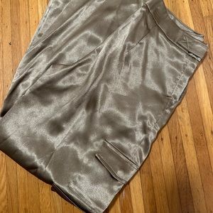 silky cargo wide leg pant
